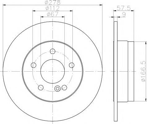 FREN DİSK AYNASI ARKA  204  2007-13
