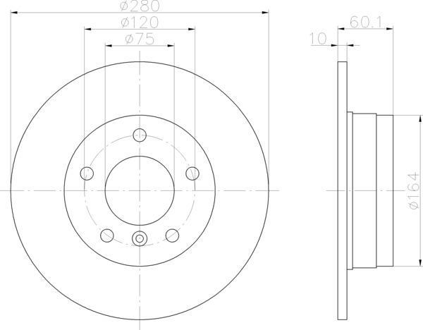 FREN DİSK AYNASI ARKA E36/46 90-01