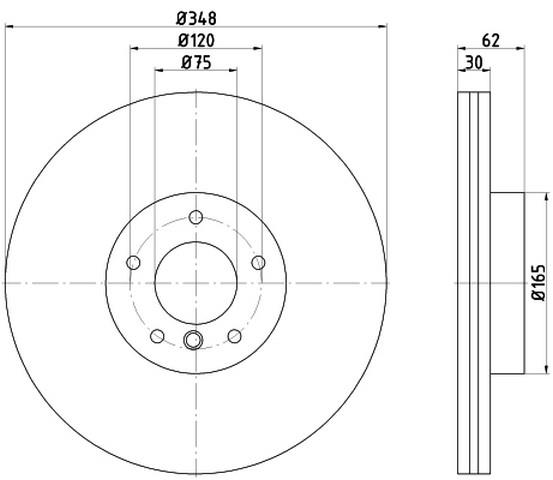 FREN DİSK AYNASI ÖN 3.0İ/D-3.5İ/D-4.0İ/D E70-71-F15-16