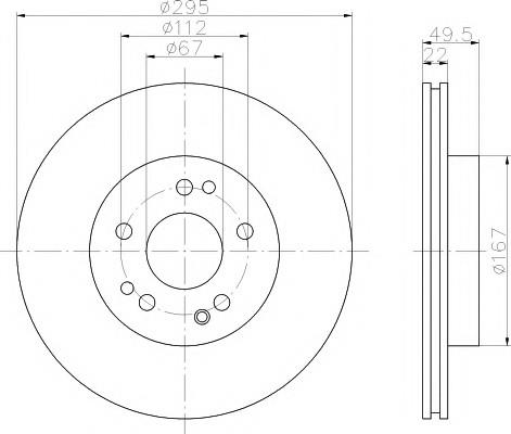 FREN DİSK AYNASI ÖN COUPE 124