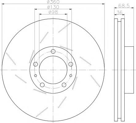 FREN DİSK AYNASI ÖN SAĞ  PANAMERA