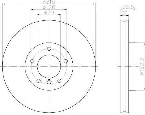 FREN DİSK AYNASI ÖN SOL E36-M3