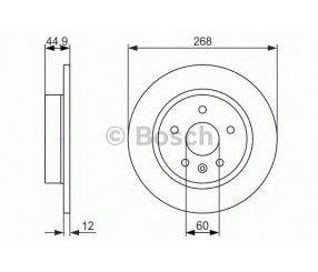 FREN DİSKİ ARKA TAKIM 15 INCH 268MM ASTRA J A13DTE-A16XER-A14NET 10> FRD DDF1872 13502134 569074