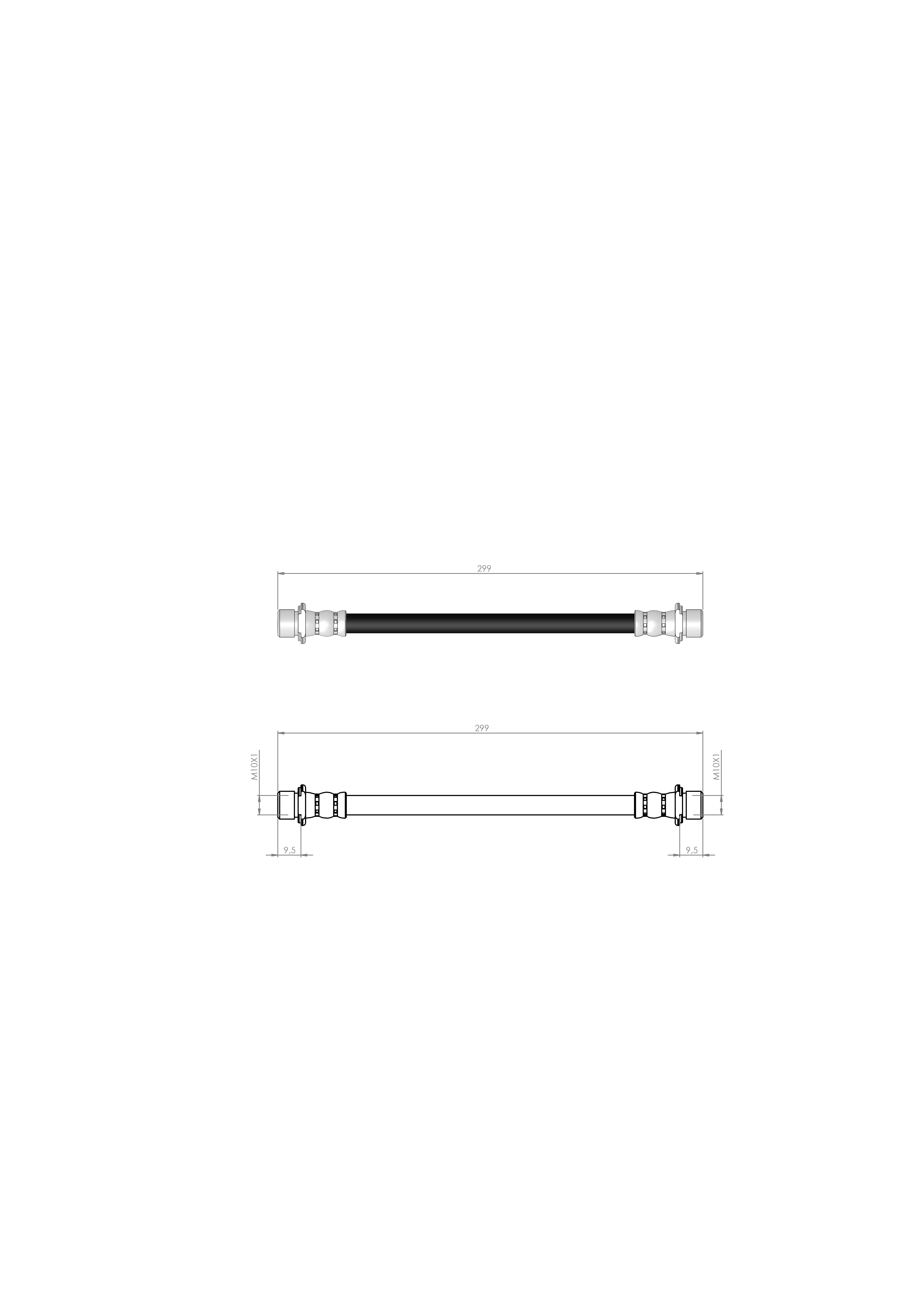 FREN HORTUMU ARKA  KAMPANA COROLLA E11- EE11HB-ZZE112HB-AE11HB 97-02 9094702921 9094702783 -  9094702789 -  9094702849