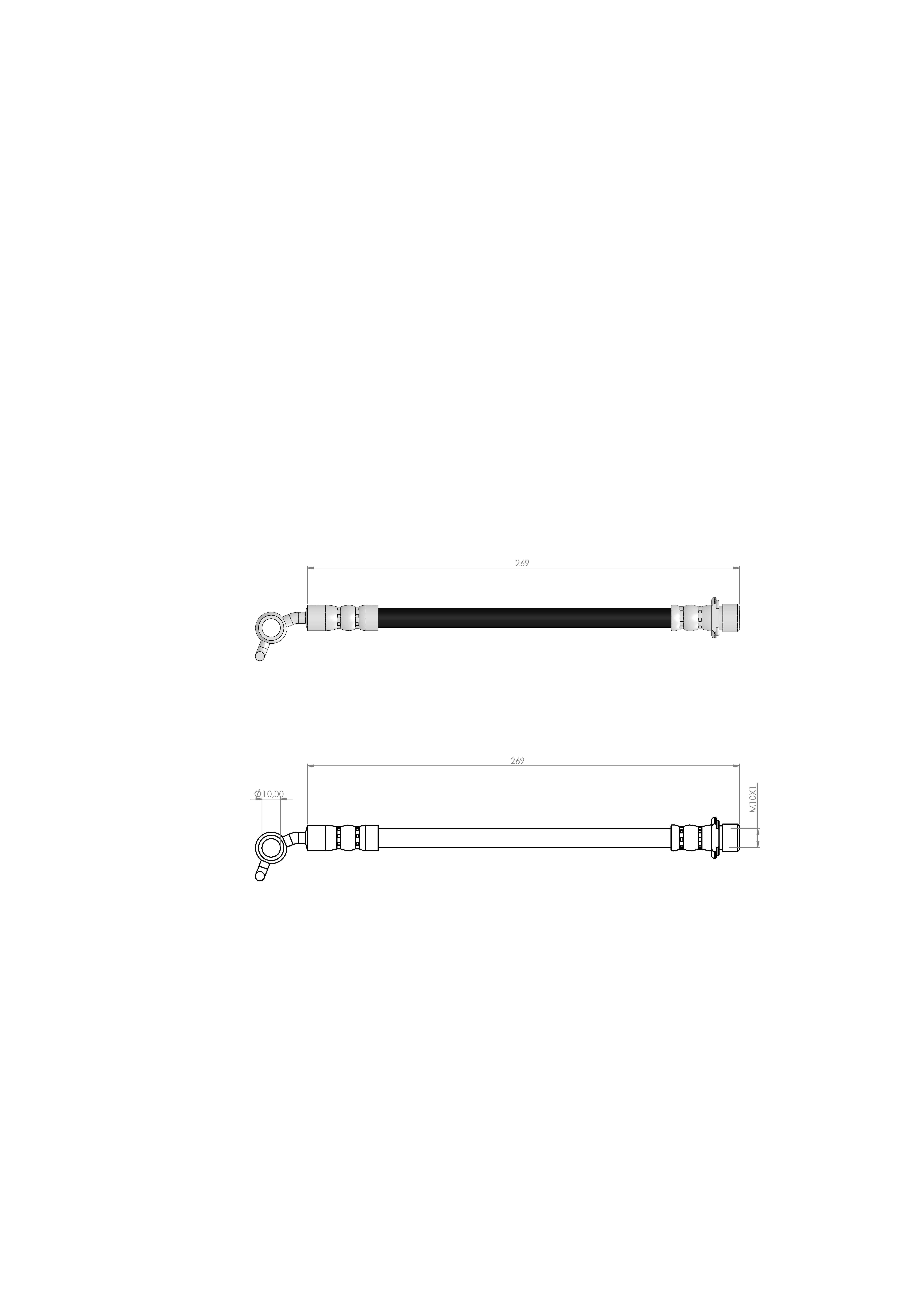 FREN HORTUMU ARKA  SOL COROLLA E11- EE11HB-ZZE112HB-AE11HB 97 - 02