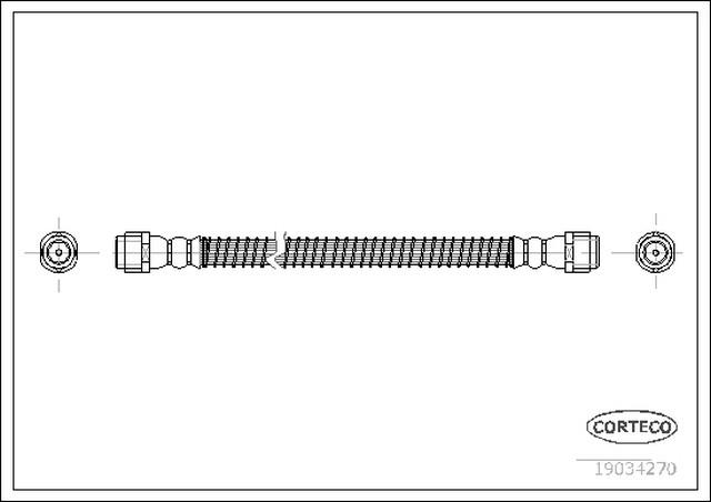 FREN HORTUMU ARKA 425 MM TOUAREG
