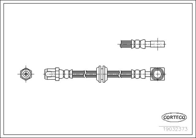 FREN HORTUMU ARKA 457MM MİNİ