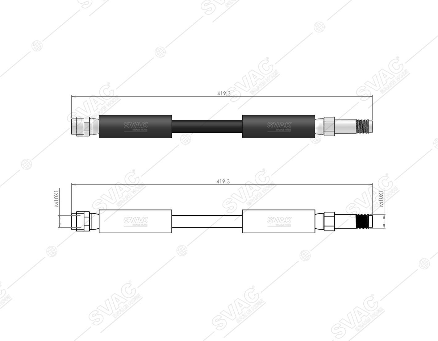 FREN HORTUMU ARKA MERC. A SERIE  W176-X156-C117-W246-W242 2012/-A2464200148