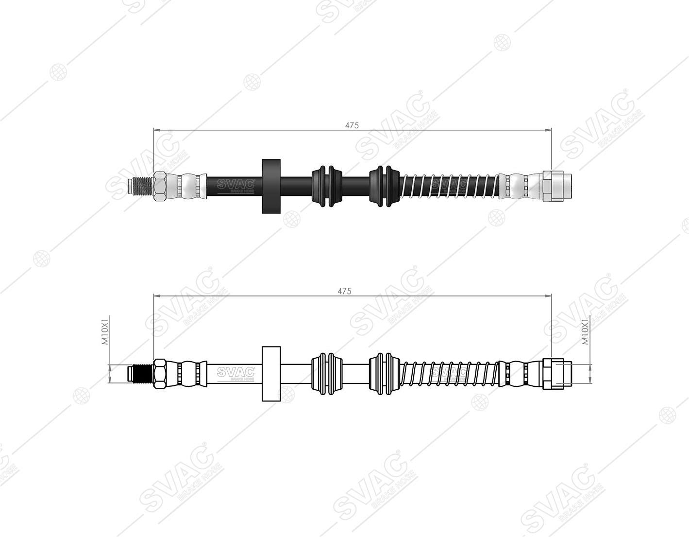 FREN HORTUMU ARKA MERC. GL-SERIE X166 -GLE W166 -M SERIE W166 2012/-A1664200448