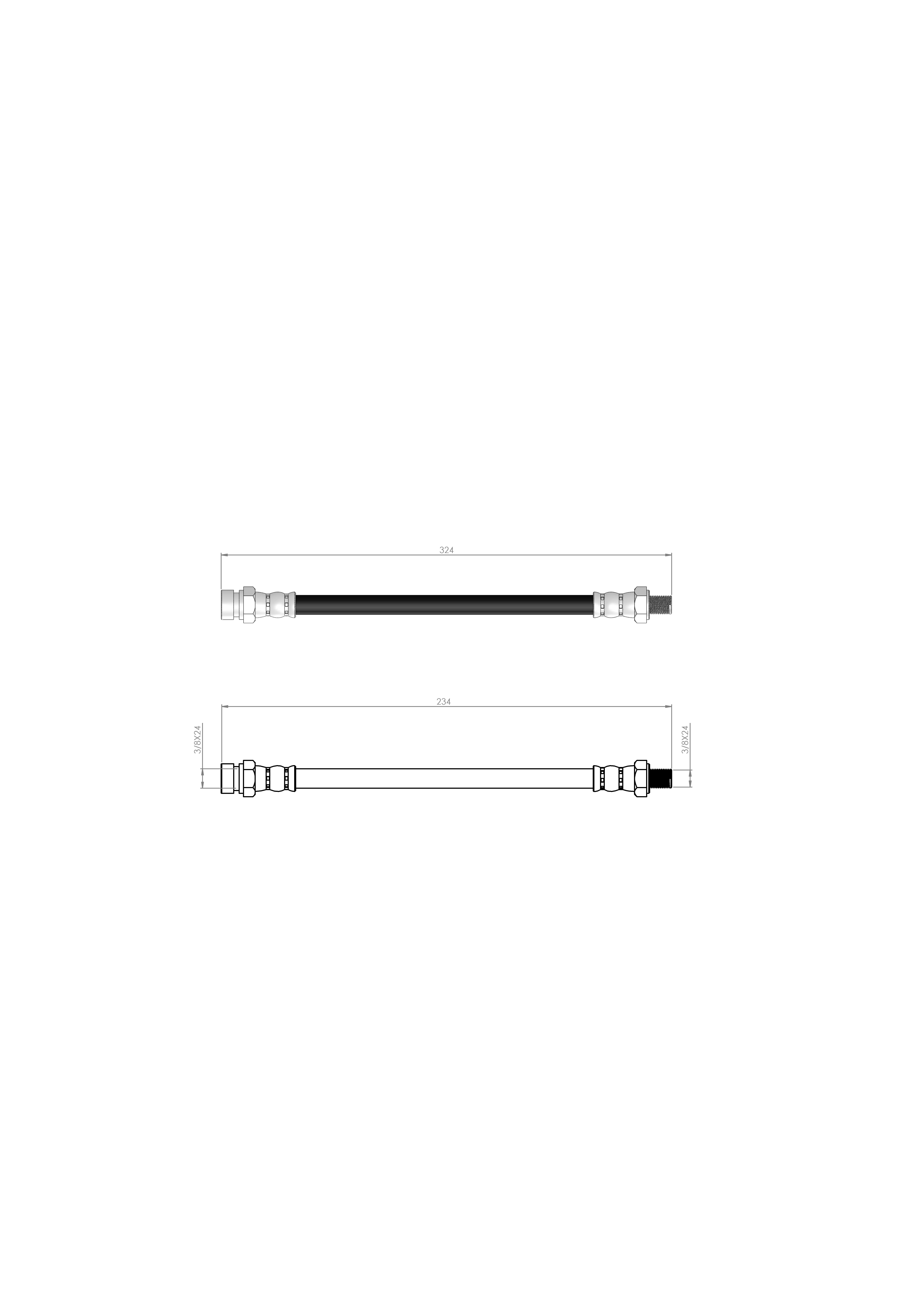 FREN HORTUMU ARKA R12 69-84  7701452077 - 7700639138 - 7700627973 - 7700531585