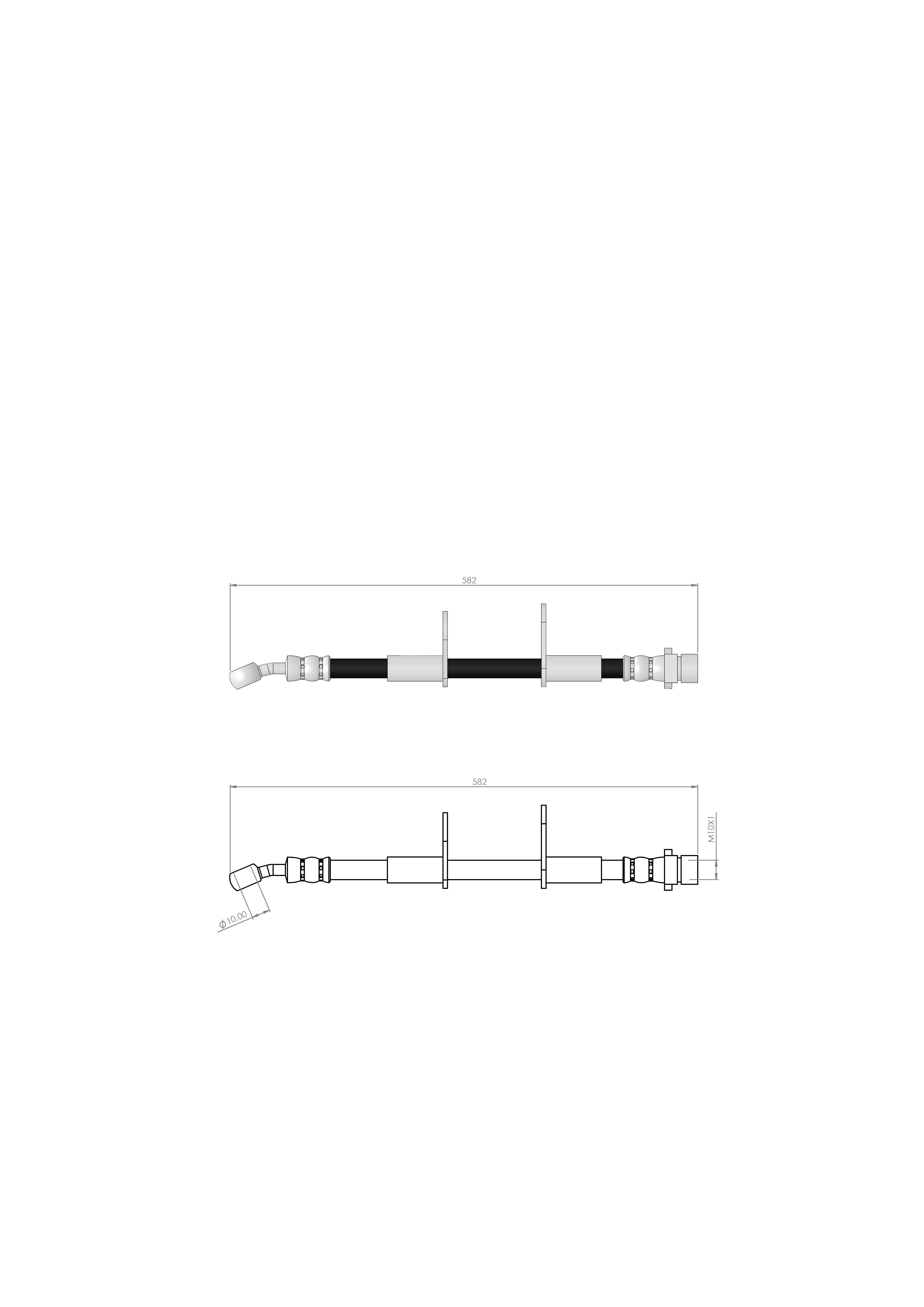 FREN HORTUMU CIVIC VI - CRX II ARKA 95-01  46430SK3E01 - 46430ST3E01 - 46430ST3E51  46430SH3933 - 46430SH3935