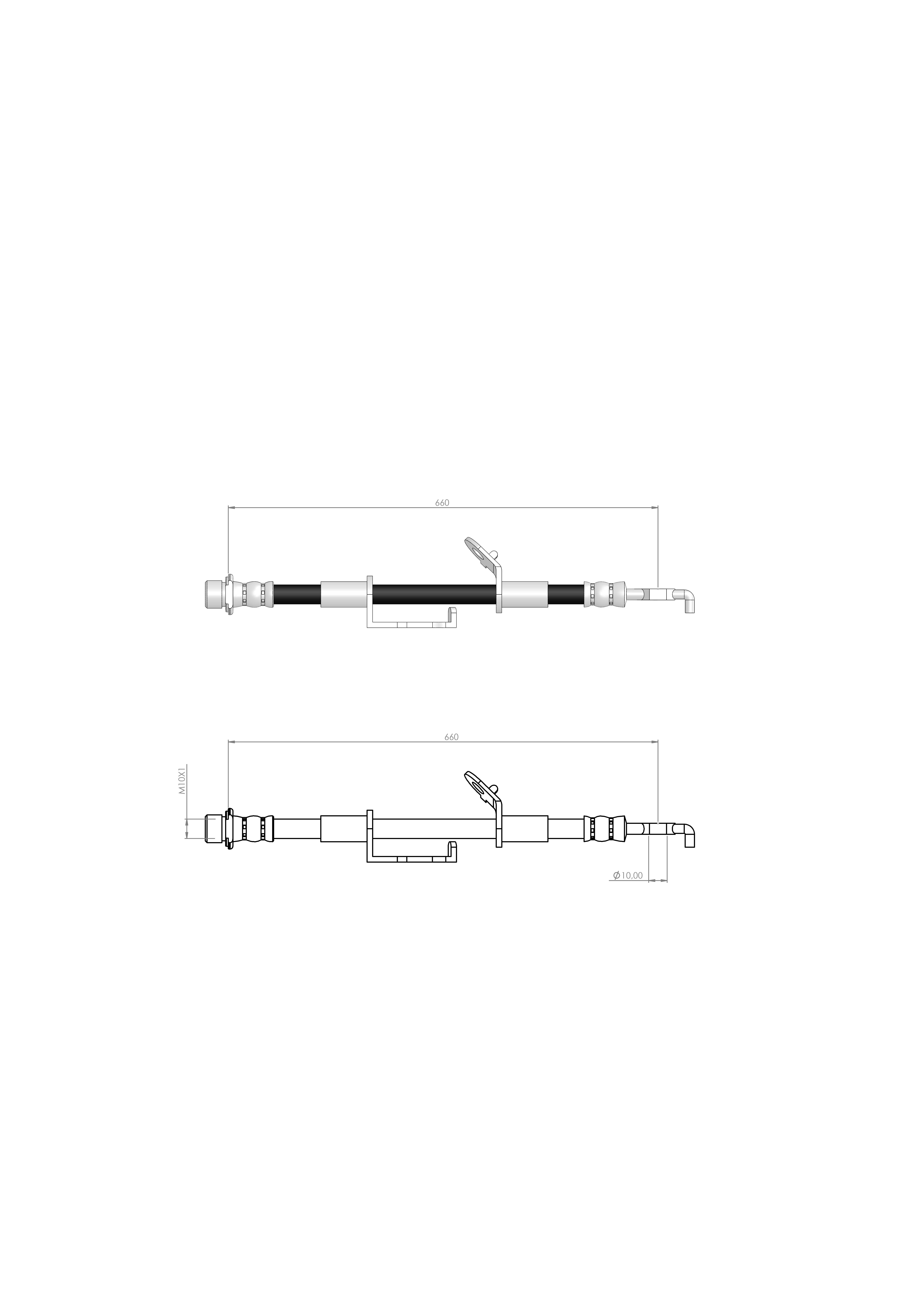 FREN HORTUMU ÖN  SOL COROLLA - AURIS - VERSO  2007/-