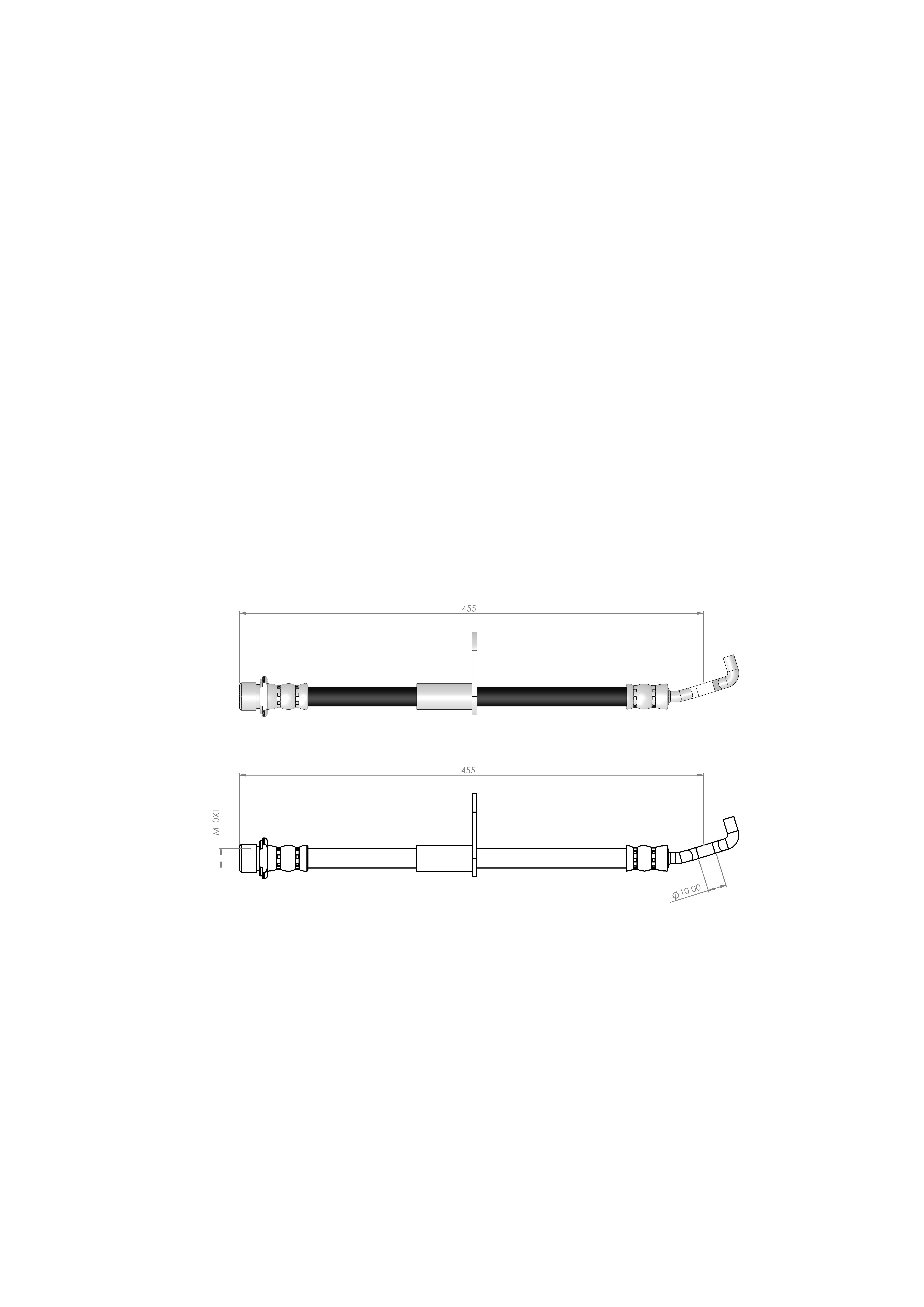 FREN HORTUMU ÖN  SOL COROLLA E11- EE11HB-ZZE112HB-AE11HB 97-02 9094702912 -  9094702913 -  9094794069 -  9094794A69 9094702660 -  9094702799 -  909470