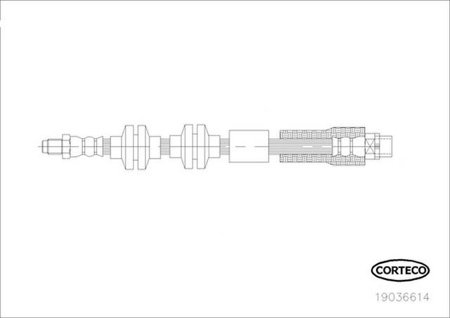 FREN HORTUMU ÖN 580MM E84