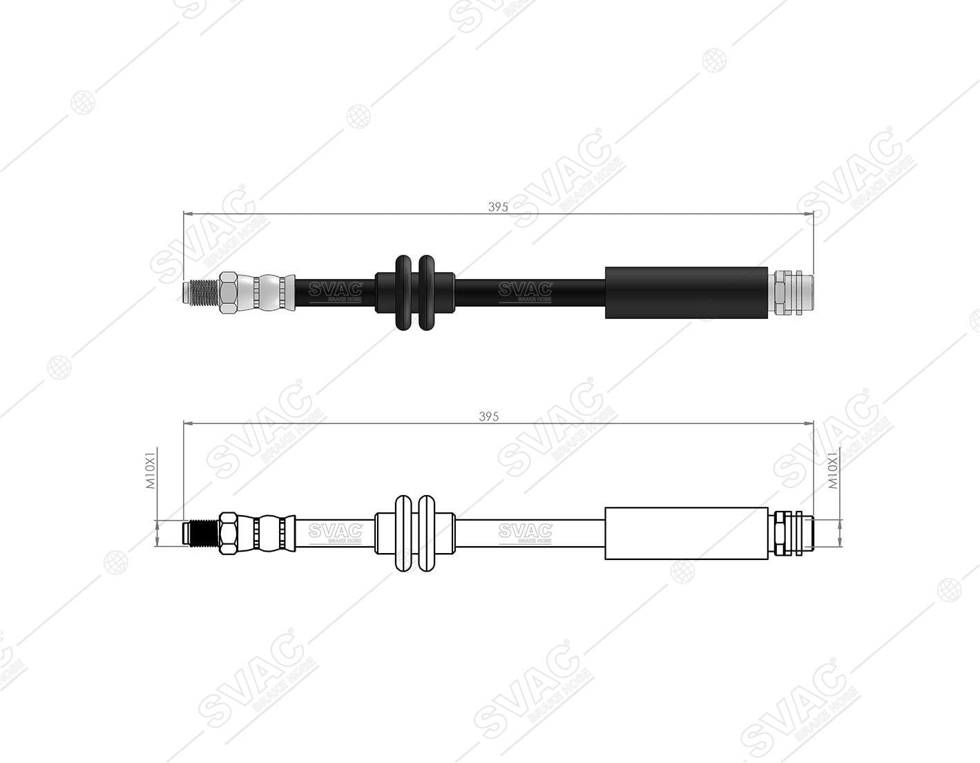 FREN HORTUMU ÖN C SERIE  W203 - S SERIE  W203 2002-2007 2034280335