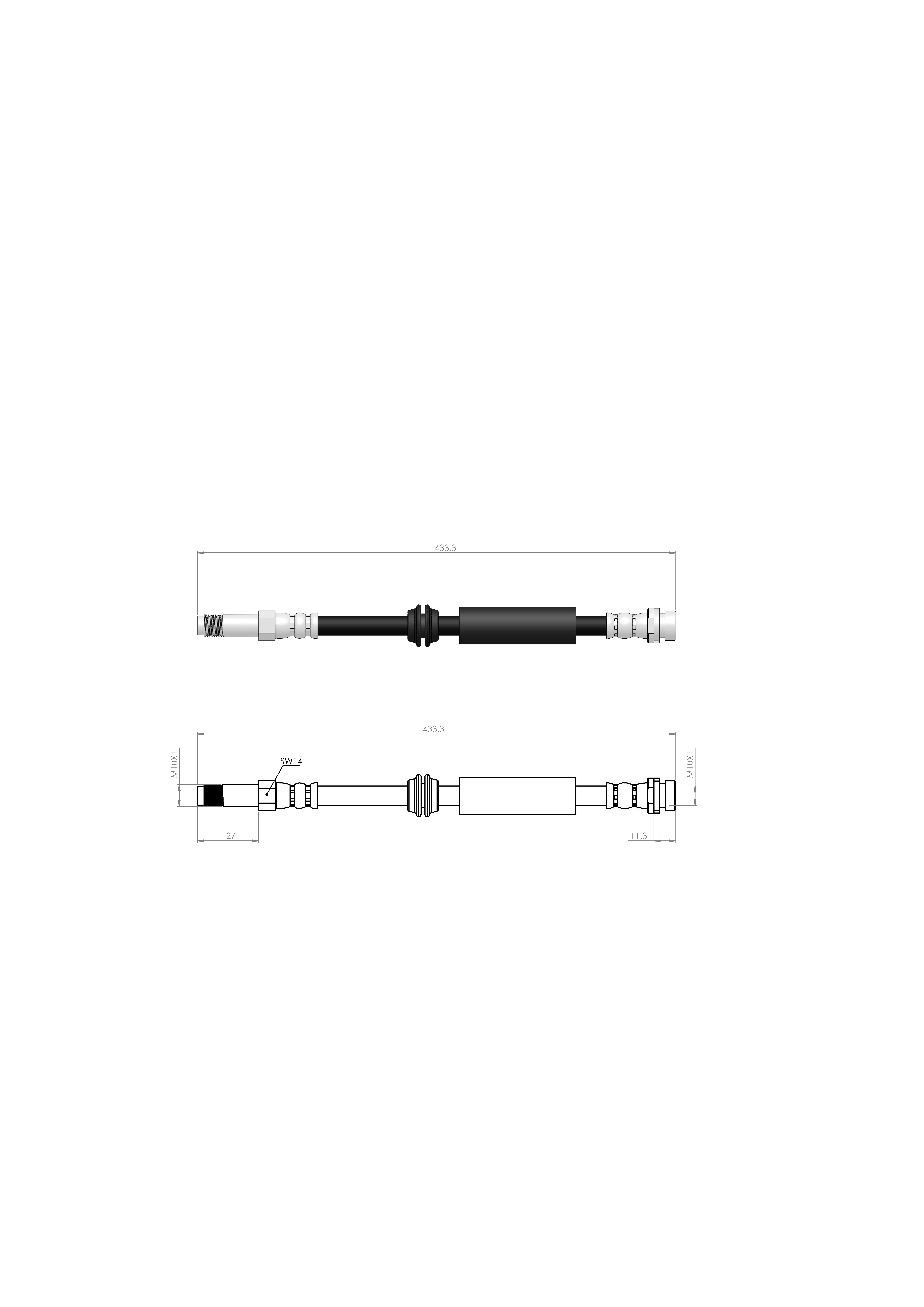 FREN HORTUMU ÖN FOCUS II - FOCUS C-MAX - C-MAX 04 - 12 1303372 - 1306237 - 1323641 - 1387264 - 3M512078AB - 3M512078AC - 3M512078AD - 3M512078AE