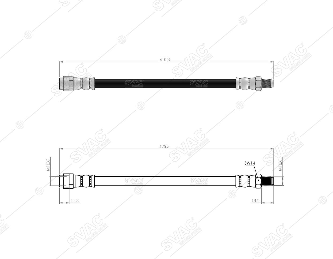 FREN HORTUMU ÖN MERC. E SERIE W212-S212-X218 2009/-A2124280035