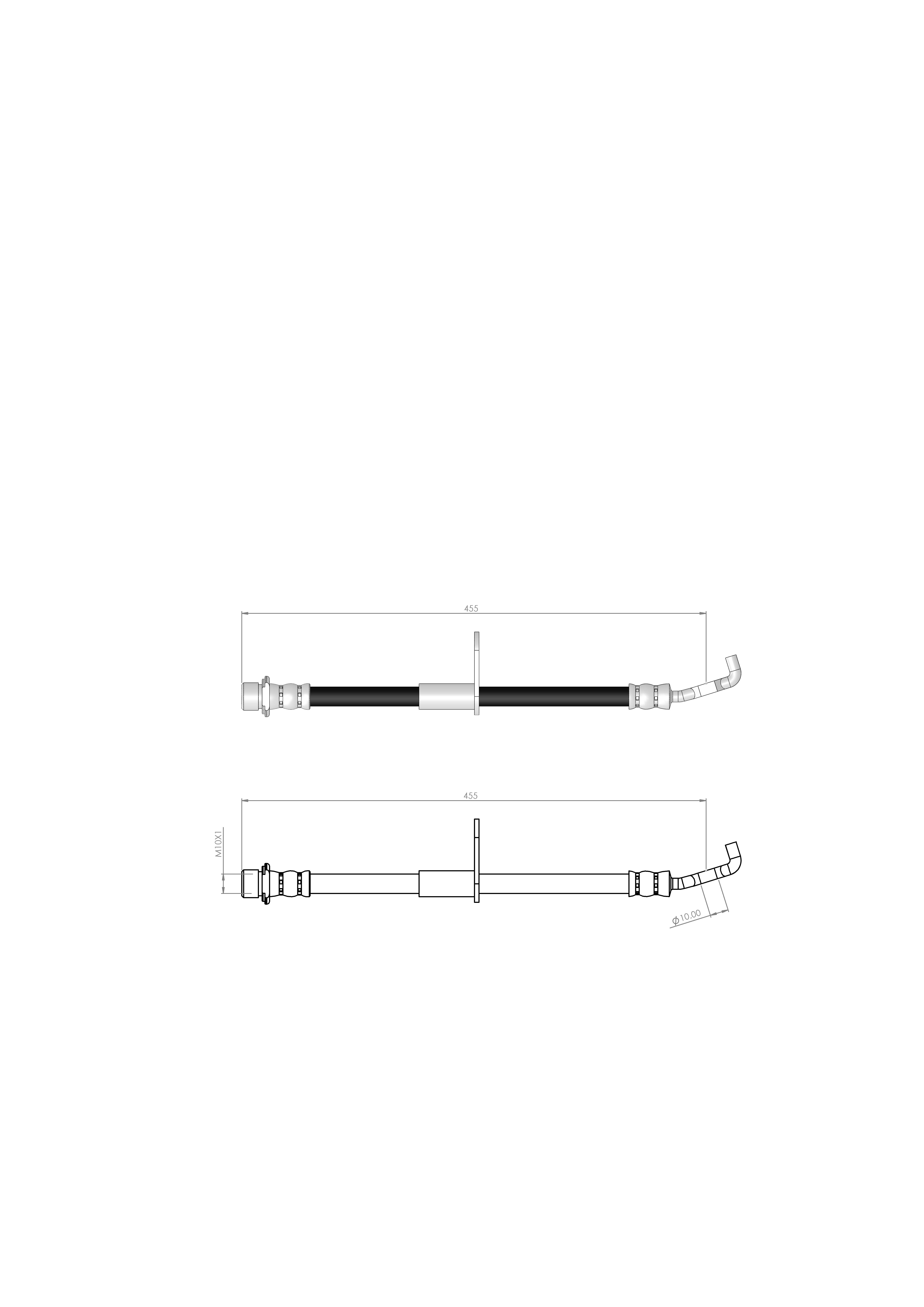 FREN HORTUMU ÖN SAĞ COROLLA E11- EE11HB-ZZE112HB-AE11HB 97 - 02  9094702798 -  9094702910 -  9094702911 9094702659 -  9094702803 -  9094794068