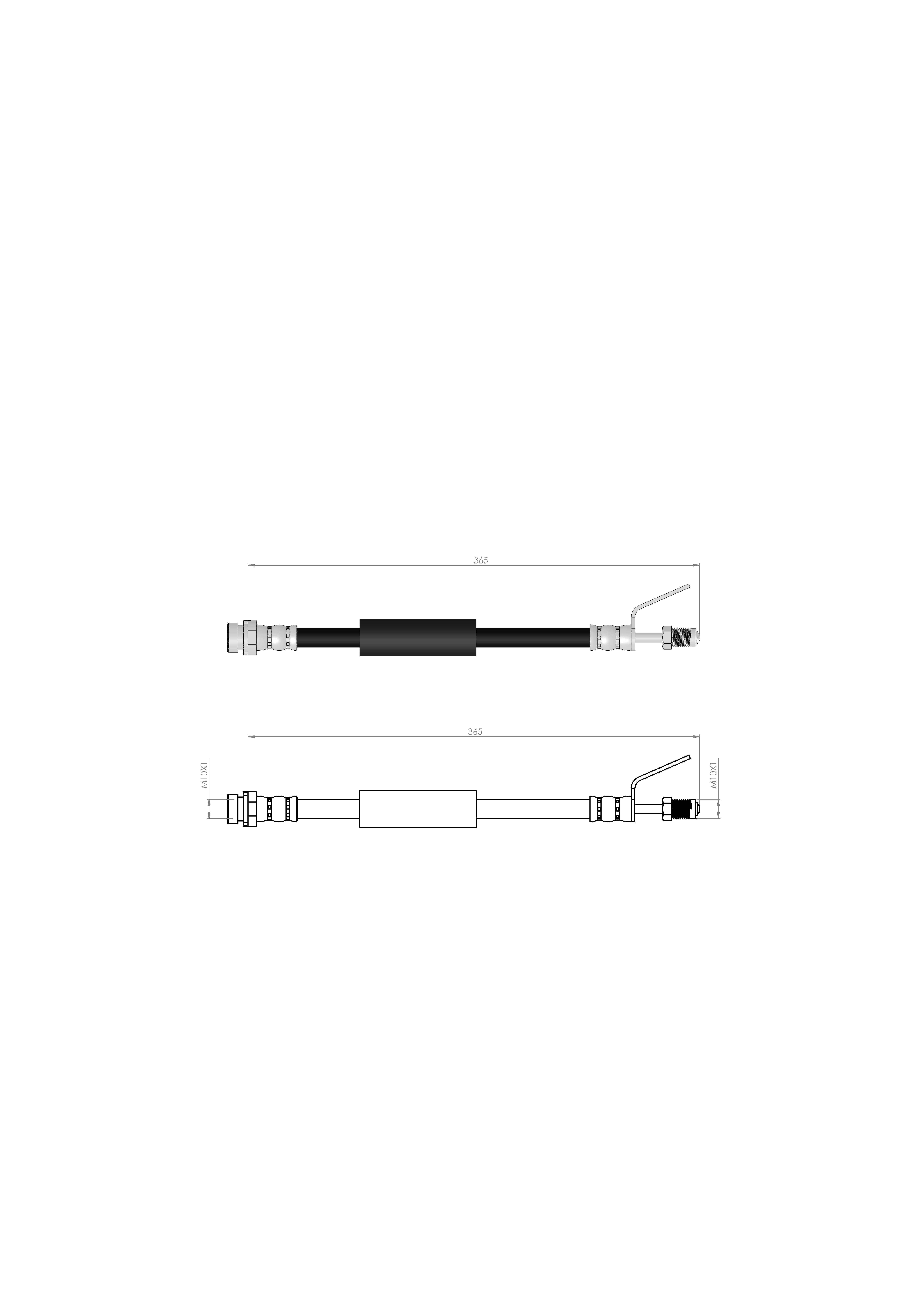 FREN HORTUMU ÖN TRANSIT CUSTOM V348 - V363 2012/-1767103 - 1829278 - BK212078AB - BK212078AC - BK212078AA
