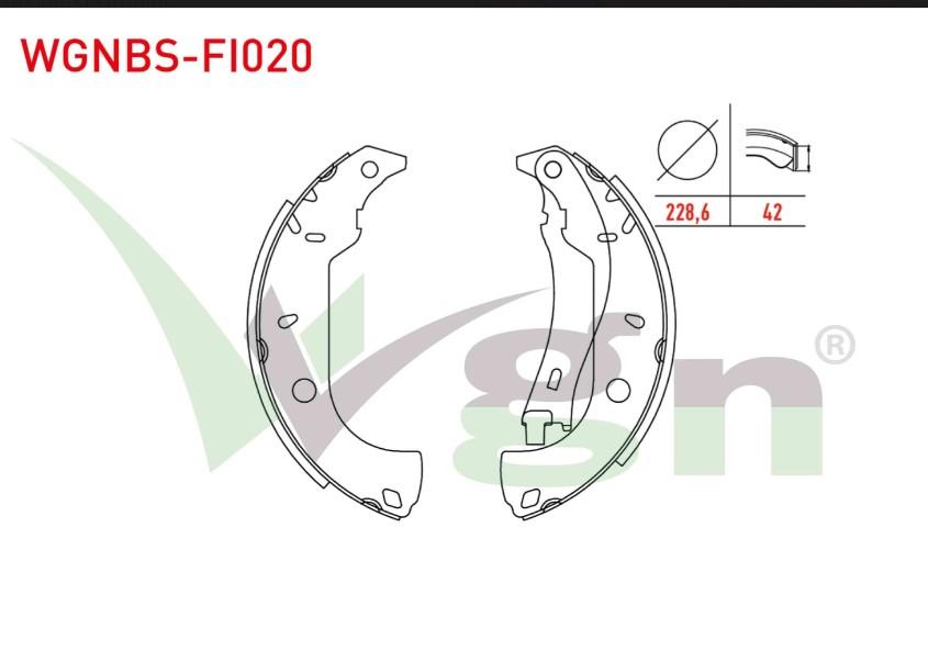 FREN PABUC BALATA ARKA FIAT TEMPRA SW 1.6i LEVYELI 228,6X42 mm 1992-1999/FIAT TEMPRA 2.0i 1992-1999