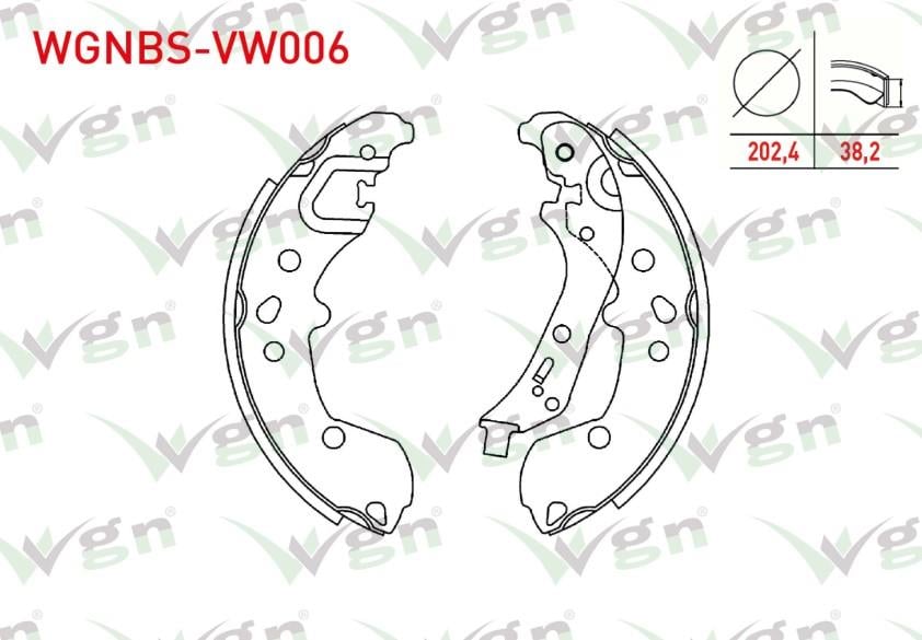 FREN PABUC BALATA ARKA LEVYELI 202,4X38,2mm VOLKSWAGEN POLO (AW1) 2018-/ SEAT IBIZA V (KJ1) 2017-