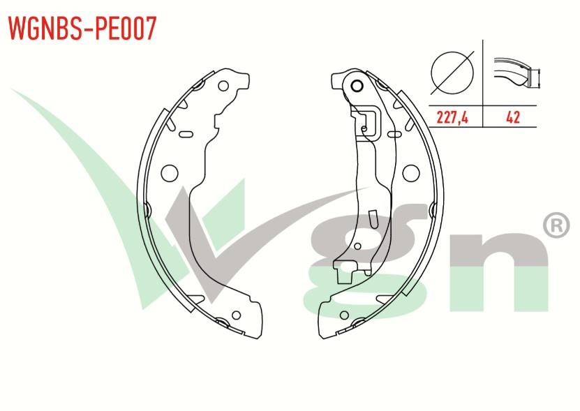 FREN PAPUC BALATA ARKA PEUGEOT 207 1.4 - 1.6 HDI LEVYELI 227,4X42 mm 2006-2012/C3 II 1.4 - 1.6 HDI 2009-2016/C3 II 1.4 2009-2016/C3 II 1.6 VTI 2009-2016/DS3 1.6 THP 2009-2013/DS3 1.6 EHDI 2009-2013