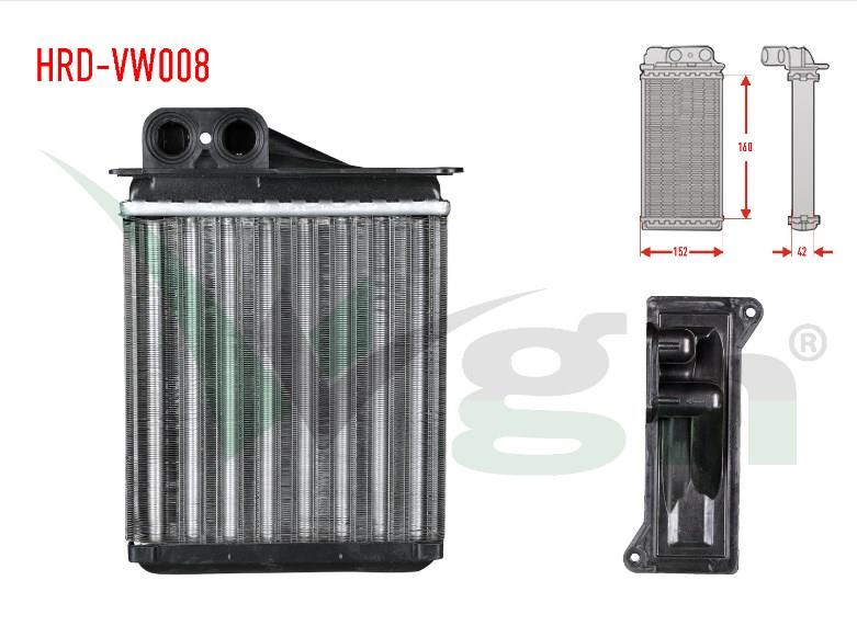 KALORIFER RADYATOR MEKANIK VOLKSWAGEN CRAFTER 30-50 (2E) 2.5 TDI 2006-2011 2E0819017- BHR 8FH 351 313-591