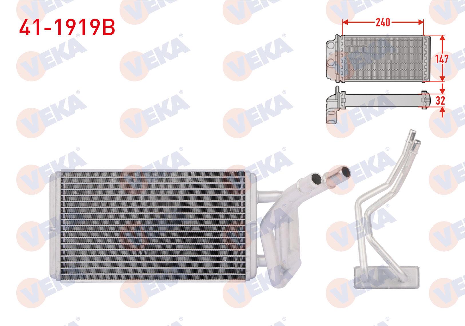 KALORIFER RADYATORU BRAZING (KLIMALI) FORD TRANSIT (V184, V347) 2001-2013 / MONDEO 1992-2007