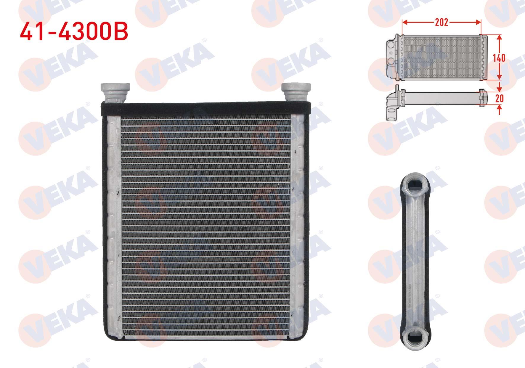 KALORIFER RADYATORU BRAZING TOYOTA COROLLA (_E12_) 1.4 VVT-I 2002-2007
