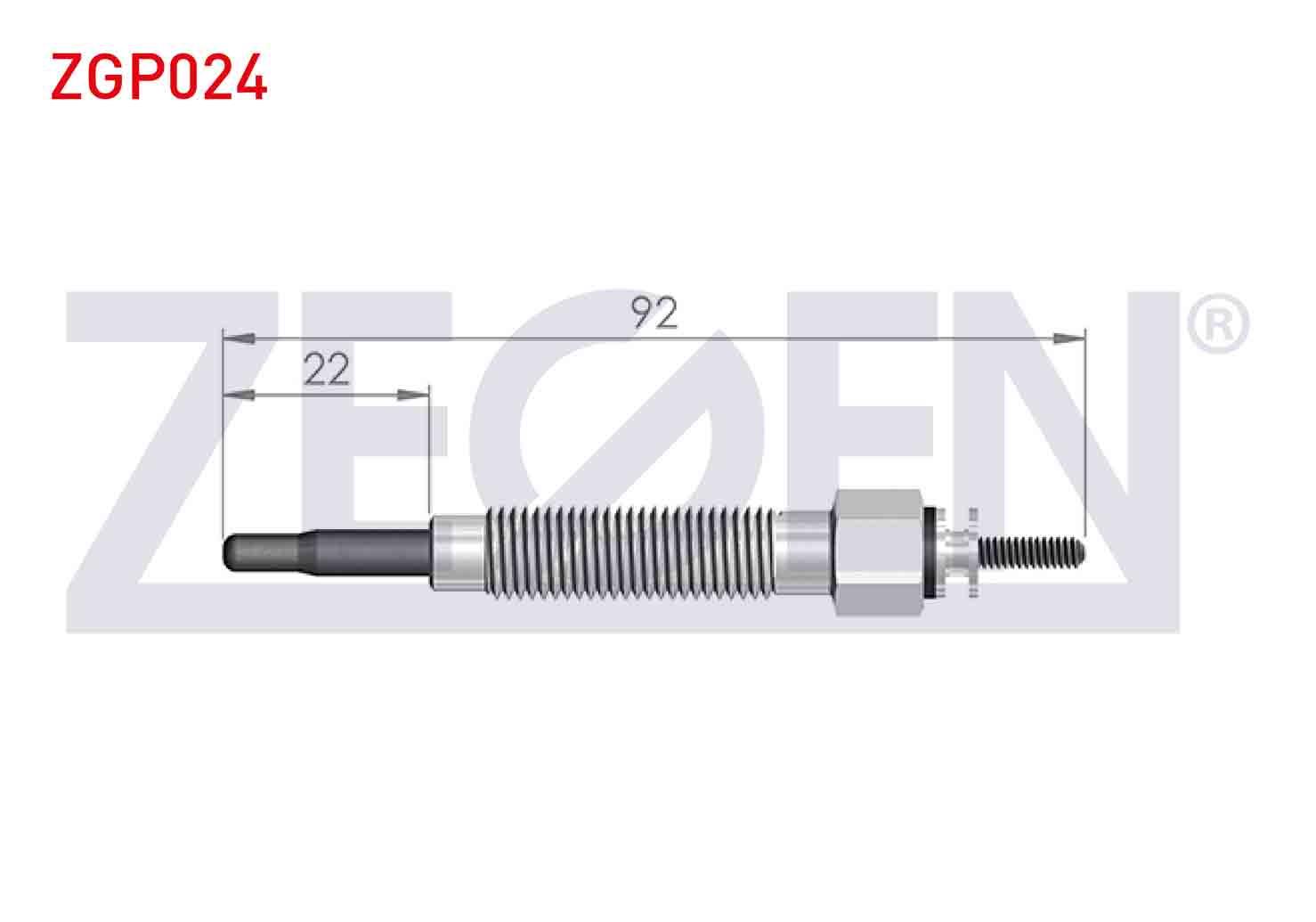 KIZDIRMA BUJI 12V HYUNDAI H100 2.5D 1993-2004 / MITSUBISHI L300 (P0W,P1W) 2.5D 1986-2006 / BONGO K2500 2.5TCI 2003- / NISSAN PICK UP (D21) 2.5D