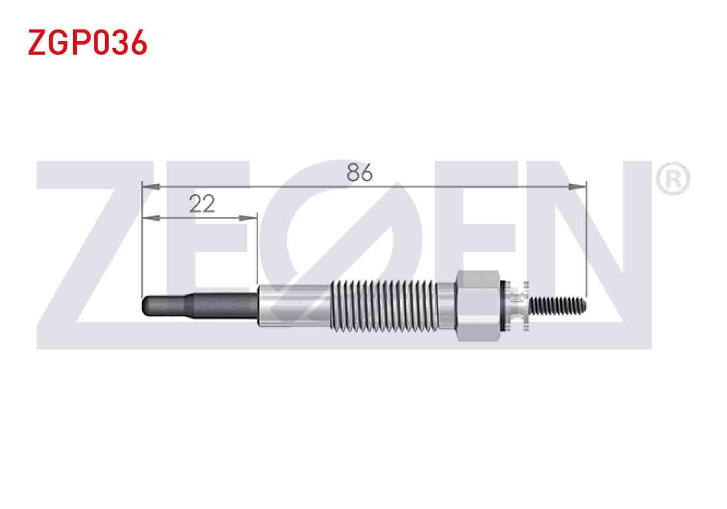 KIZDIRMA BUJI 12V KIA PREGIO (TB) 2.7D 1997-2002 / KIA BONGO K2700 2.7D 1999-