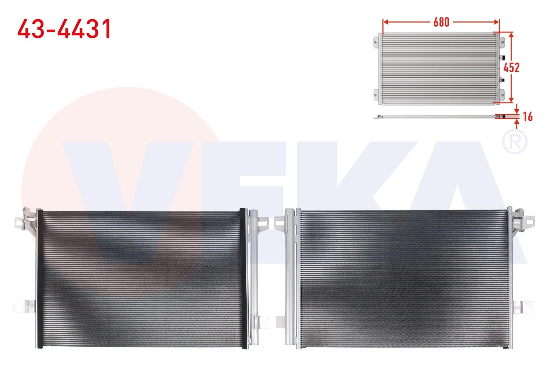 KLIMA RADYATORU VOLKSWAGEN TRANSPORTER T6, T7 2.0 TDI 2015-2023 / CARAVELLE T6, T7 2.0 TDI 2015-2023 7E0820411G