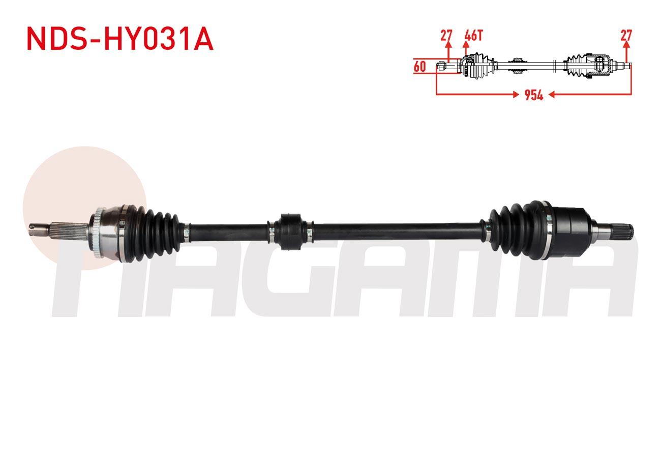KOMPLE AKS SAG ON ABSLI 46 DIS UZUNLUK 954mm HYUNDAI I30 (FD) 1.6 CRDI M-T 2007-2011