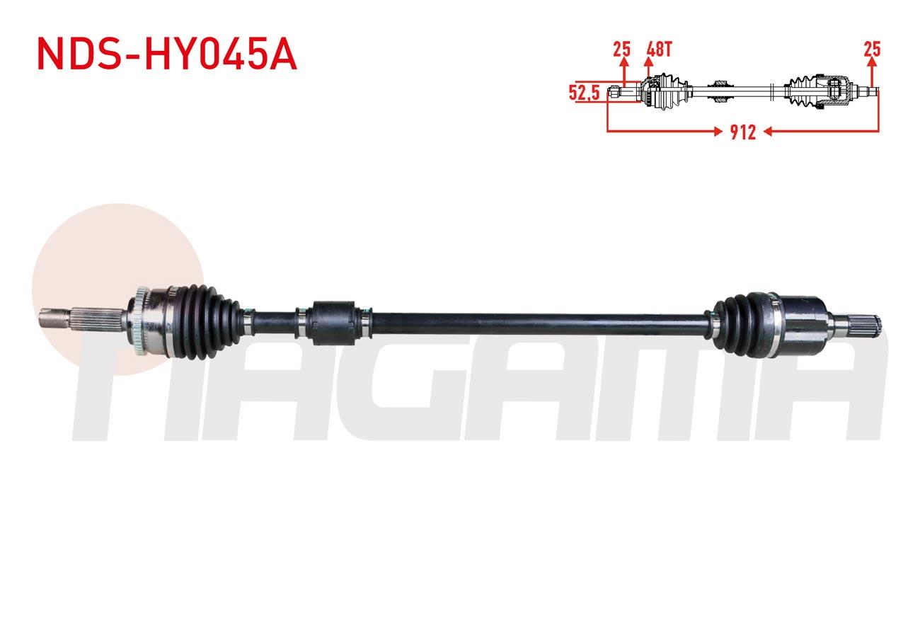KOMPLE AKS SAG ON ABSLI 48 DIS UZUNLUK 912mm HYUNDAI I20 (GB) 1.2 2015-