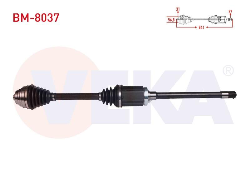 KOMPLE AKS SAG ON BMW 3 SERISI (F30) 320 D XDRIVE A-T/M-T UZUNLUK 841 mm 2011- 306359