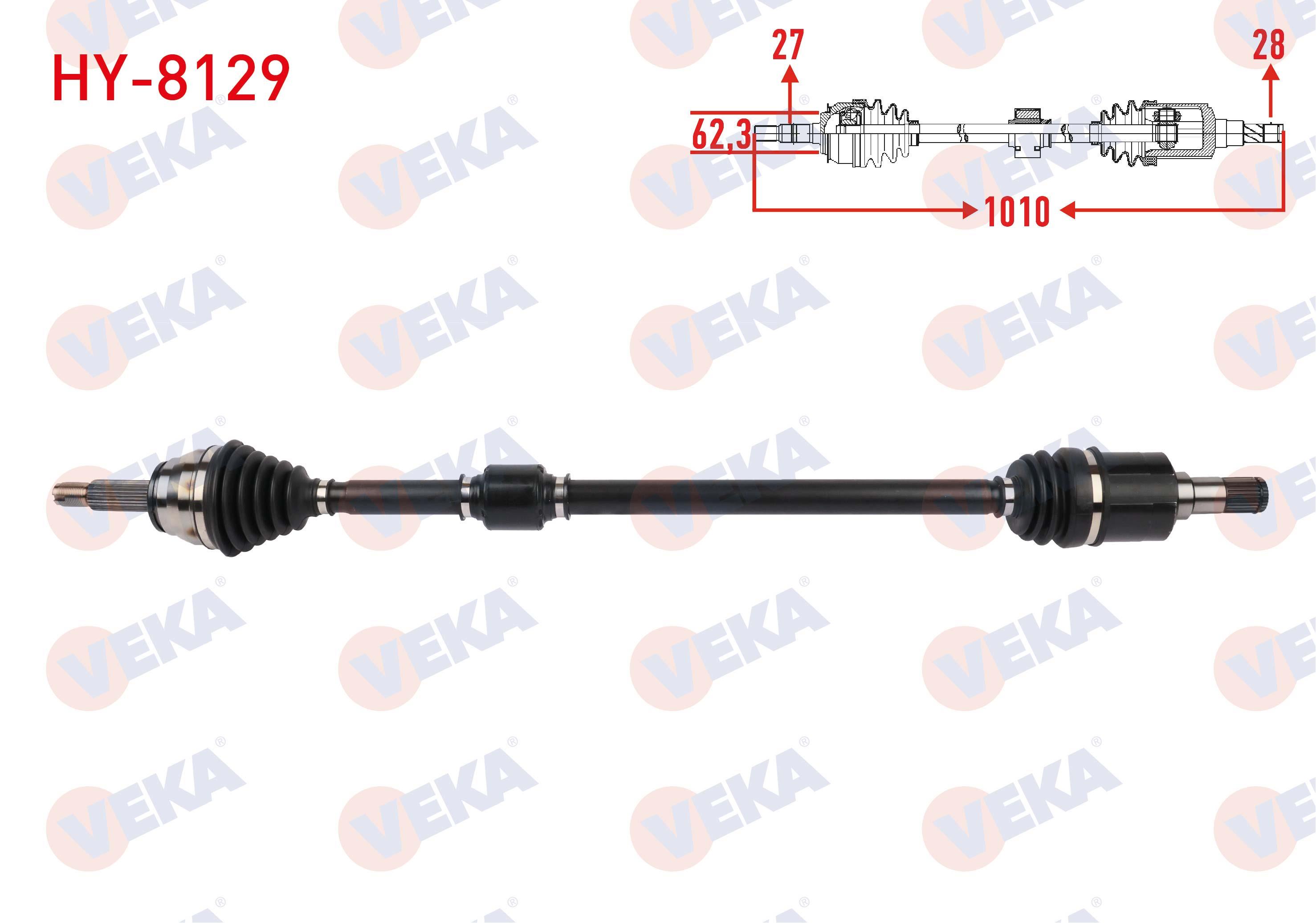 KOMPLE AKS SAG ON UZUNLUK 1010mm HYUNDAI ELANTRA 1.6 CRDI A-T 2016-