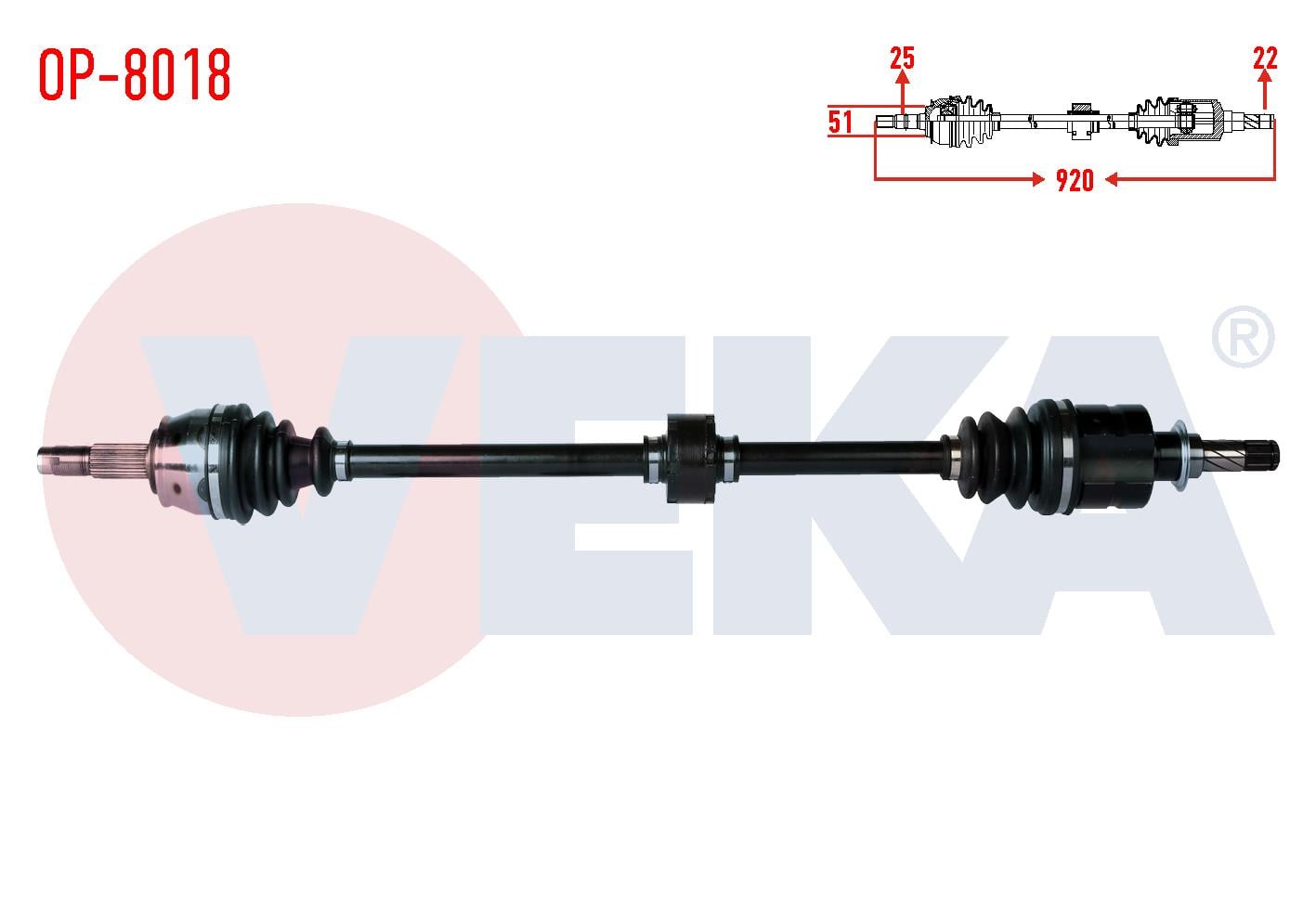 KOMPLE AKS SAG ON UZUNLUK 920mm OPEL CORSA D 1.3 CDTI (DTJ) 2006-2014 3748721 95520482 93169657 374995 13320254 13432216 13486867 13150503 5374142 537