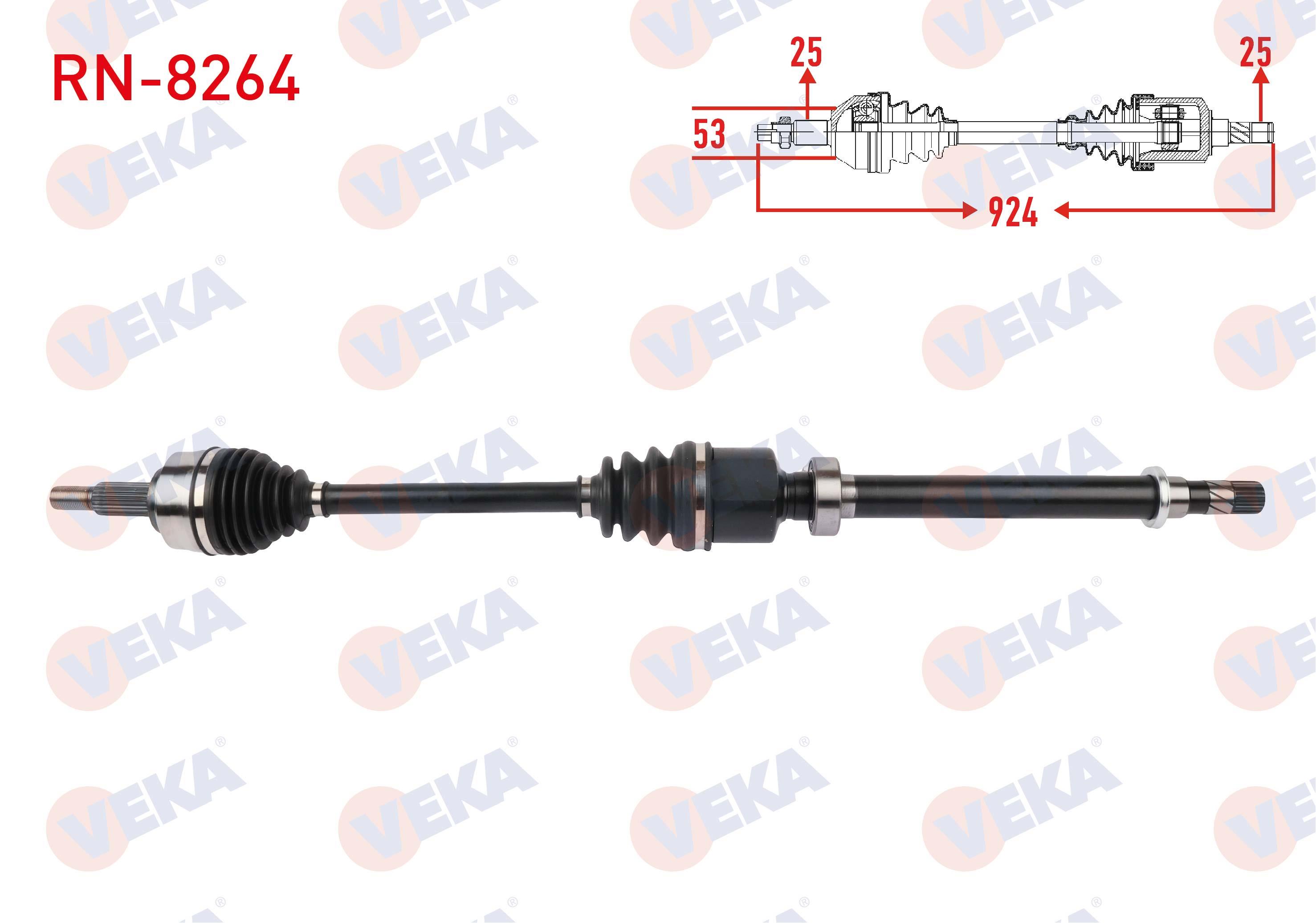 KOMPLE AKS SAG ON UZUNLUK 924mm RENAULT TALIANT 1.0 TCe 2021-