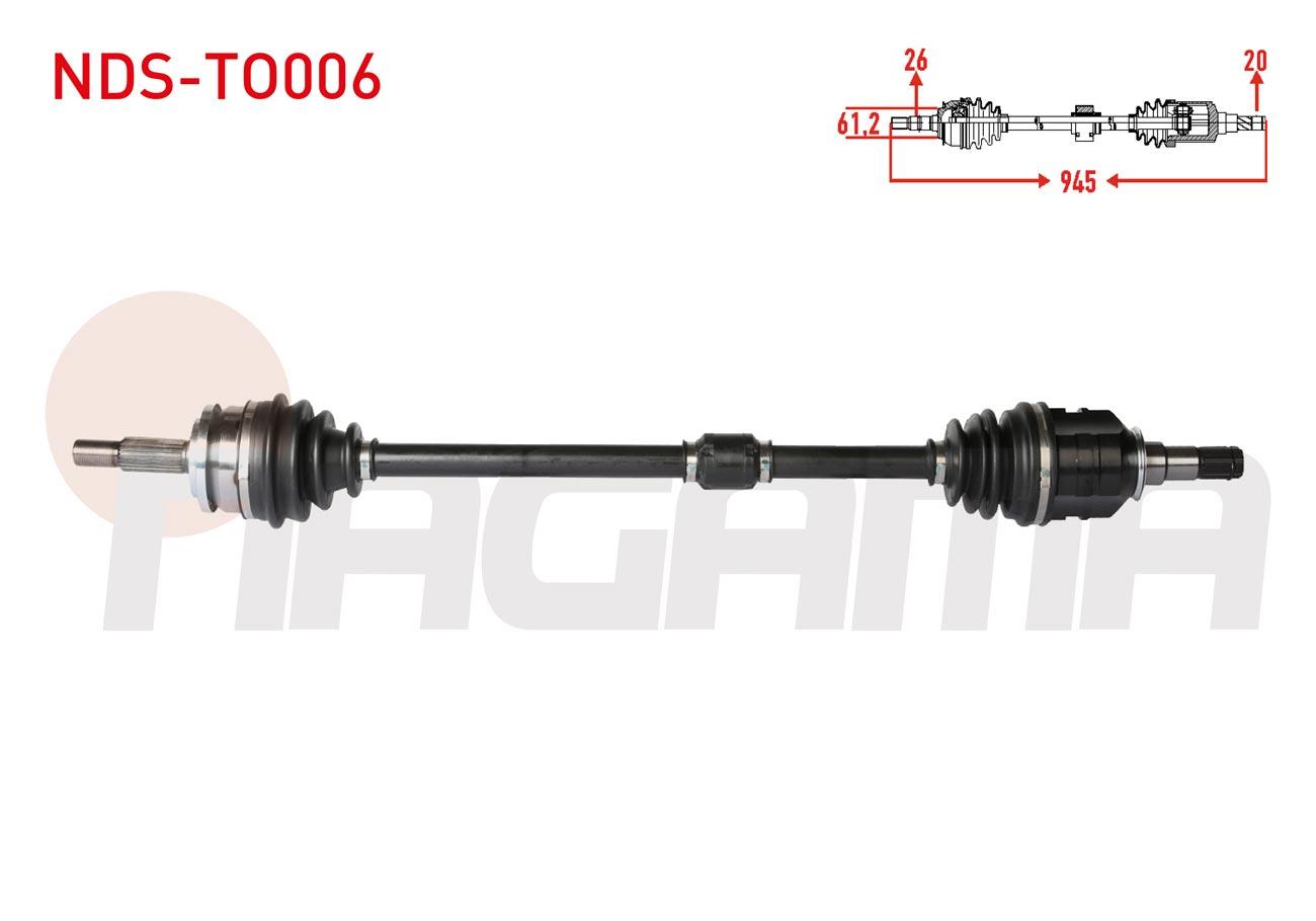 KOMPLE AKS SAG ON UZUNLUK 945mm TOYOTA COROLLA (E15_) 1.4 D-4D 2007-2012