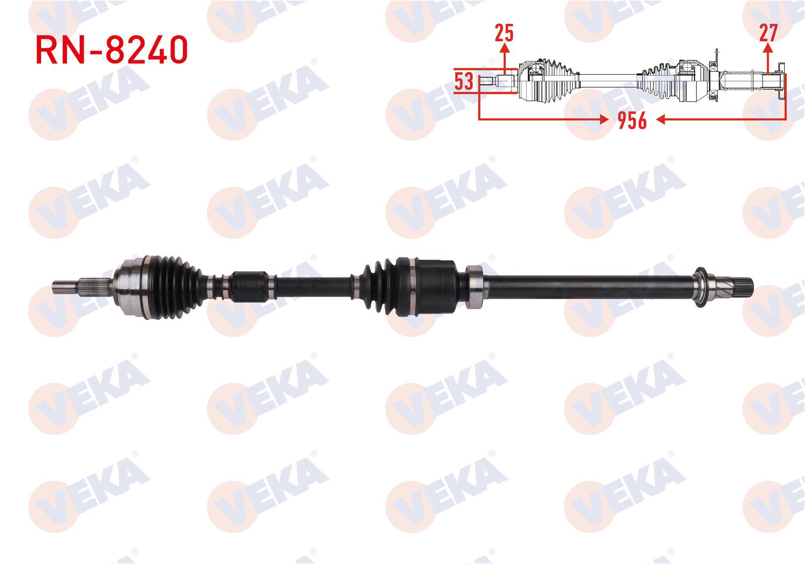 KOMPLE AKS SAG ON UZUNLUK 956mm RENAULT CLIO V 1.3 Tce A-T 2019-