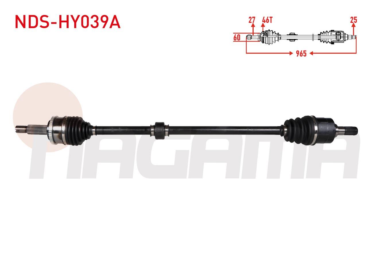 KOMPLE AKS SAG ON UZUNLUK 965mm HYUNDAI ELANTRA 1.6 CVVT ABSLI 46 DIS M-T 6 ILERI 2011-2015 / I30 1.4 MPi A/T-M/T 2011-