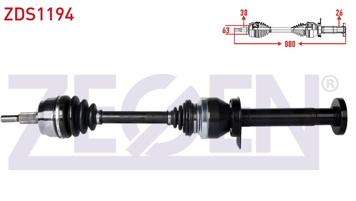 KOMPLE AKS SAG ON VOLKSWAGEN TRANSPORTER VI 2.0 TDI 140 HP UZUNLUK 880mm 2011-7E0407272AR 7E0407272PX 7E0407272T 7E0407452HX 7E0407452X 7E0407272B