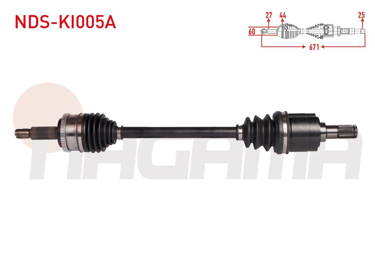 KOMPLE AKS SOL ON ABSLI 46 DIS UZUNLUK 671mm KIA CEED 1.6 CRDI A-T 2006-2012