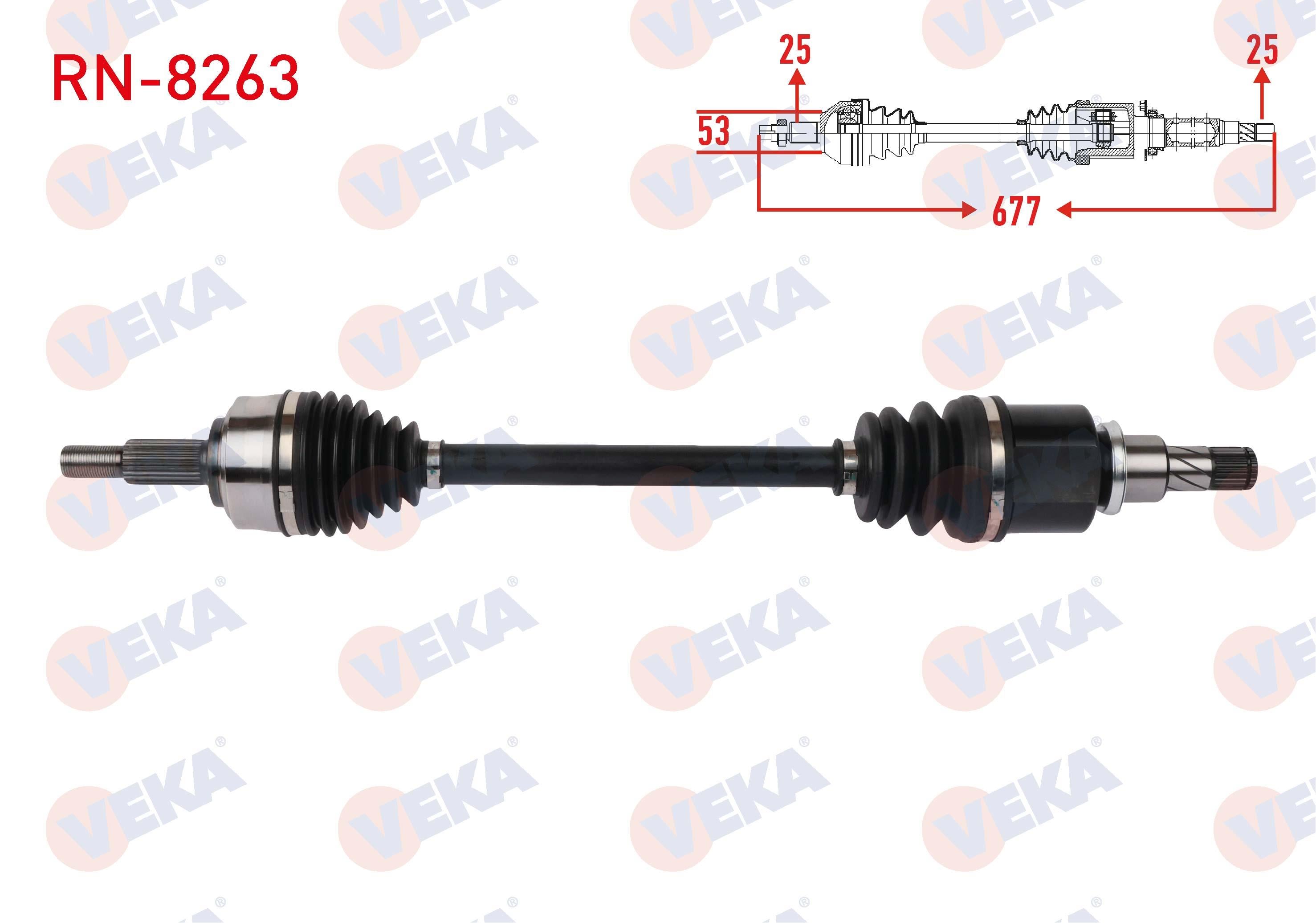 KOMPLE AKS SOL ON UZUNLUK 677mm RENAULT TALIANT 1.0 TCe 2021-