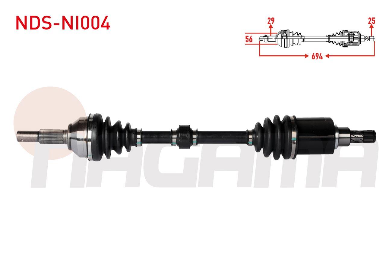 KOMPLE AKS SOL ON UZUNLUK 694mm NISSAN QASHQAI (J10) 1.6i A-T 2007-2014