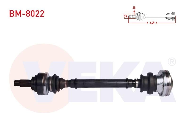 KOMPLE AKS SOL-SAG ARKA BMW 5 SERISI (E60) 530 D UZUNLUK 649 mm 2003-2010 33207572430 33207526745 33207521630