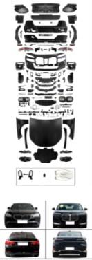 KOMPLE BODY KİT F01/F02 [DONUSUM => G70] PANJ-LU, KAPUT/ÇAMURLUK/BAGAJ KAP., FAR/STOP -///M-SPORT-