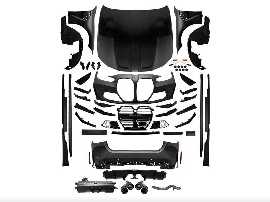 KOMPLE BODY KİT G22 2B2-YANDANÇıKıŞ, MRŞP-LI, PANJ-LU, EGZ.UÇLU, KAPUT/ÇAMURLUK -///M4 (G82) STYLE- 2019-21