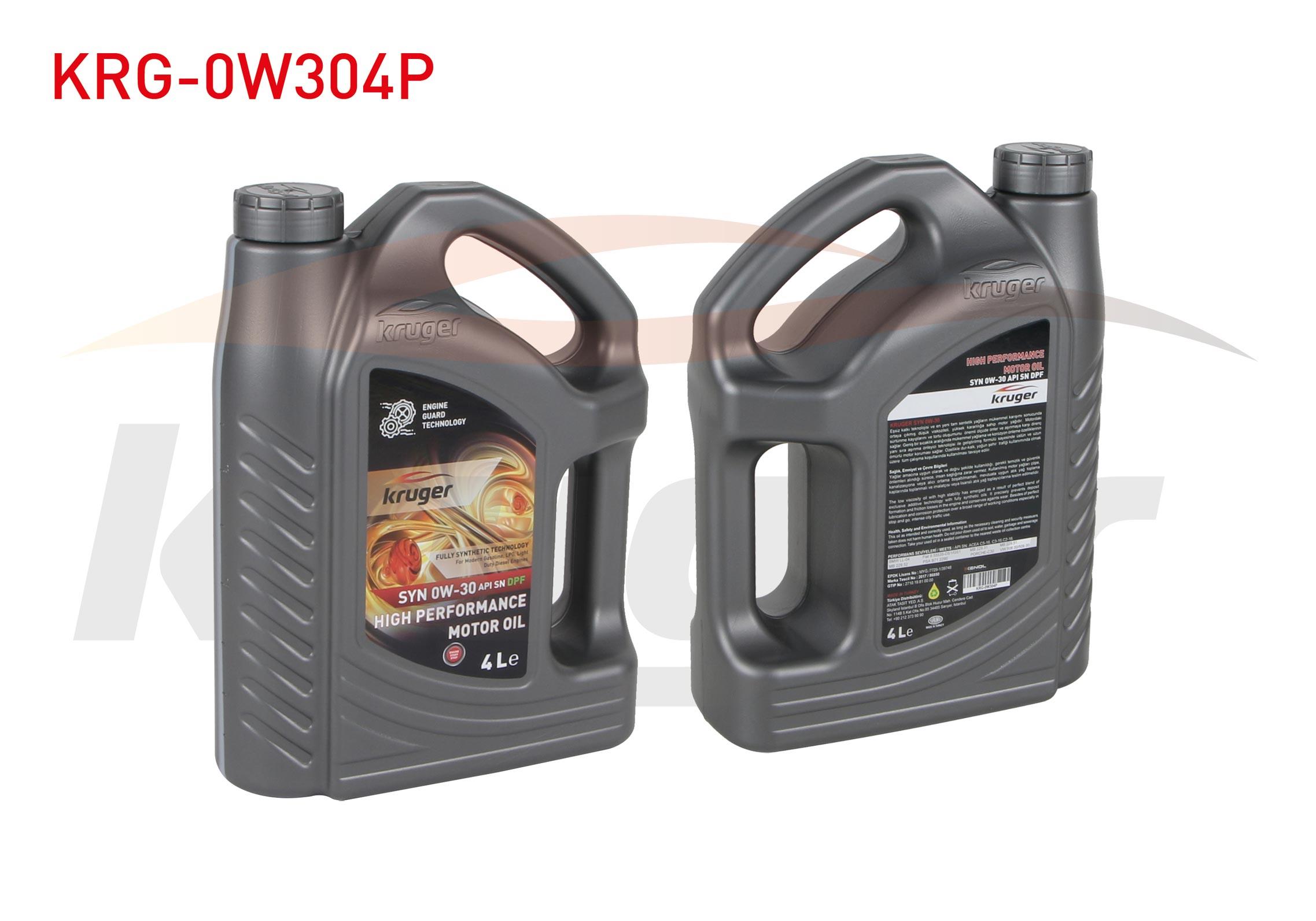 MOTOR YAGI 0W30 PARTIKULLU 4 LT API SN DPF C3 (2710.19.81.00.00)