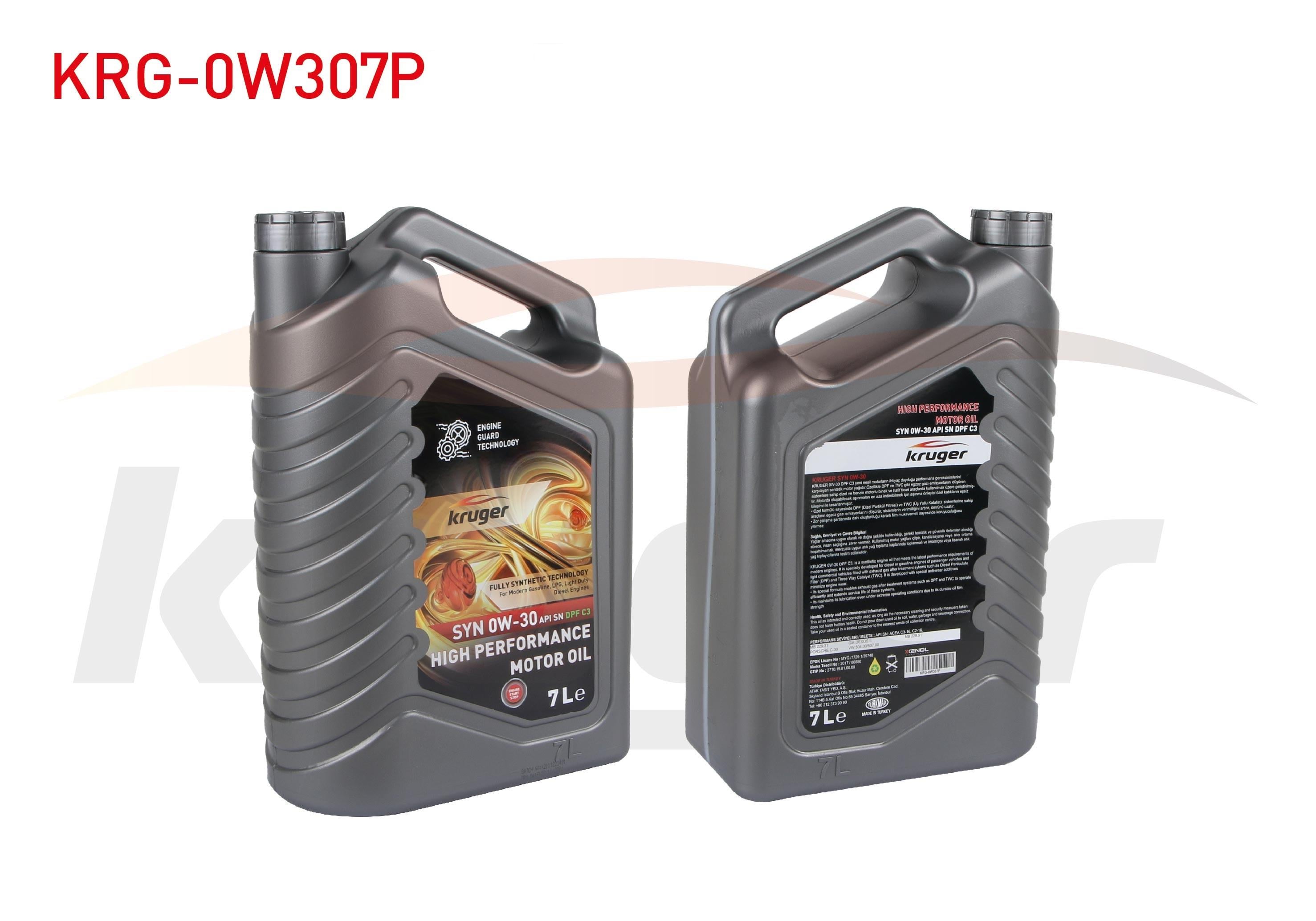 MOTOR YAGI 0W30 PARTIKULLU 7 LT API SN DPF C3 (2710.19.81.00.00)